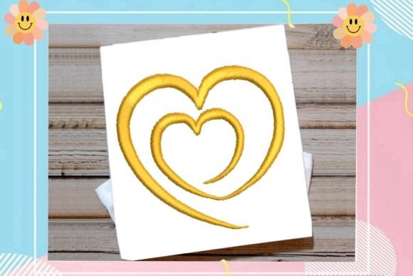 Beautiful Double Heart Embroidery Review