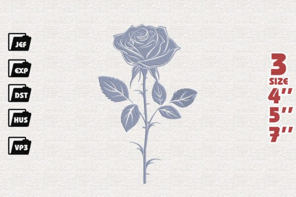 Beautiful Rose Flower Embroidery Review