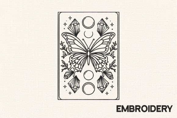 Bohemian Butterfly Tarot Card Embroidery Review