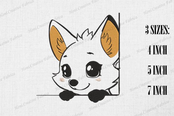 Cute Fox Peeking from Wall Embroidery Review
