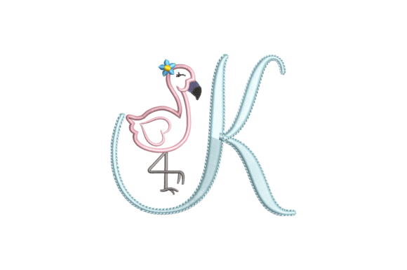 Flamingo Alphabet K Embroidery Design Review