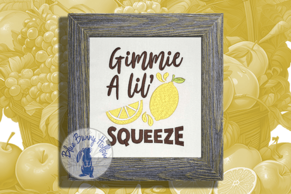 Gimmie a Lil Squeeze Embroidery Review