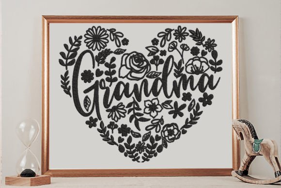 Grandma Heart Flower Embroidery Review