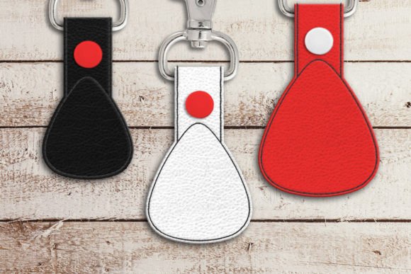 Guitar Pick Key Fob Embroidery Design Review