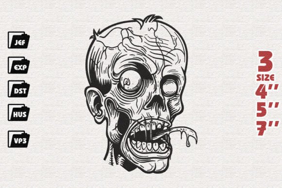 Halloween Zombie Embroidery Design Review