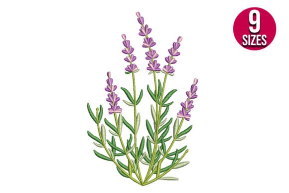 Lavender Bush Embroidery Design Review