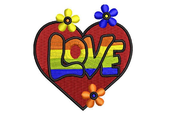 Love with Colorful Heart Embroidery Review