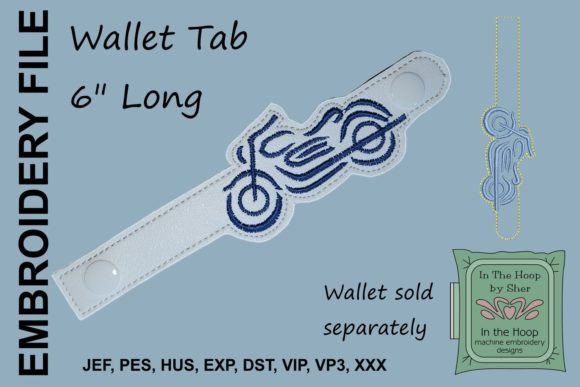 Motorcycle Wallet Tab Embroidery Review