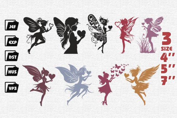 Set of Fairies with Heart Embroidery Review