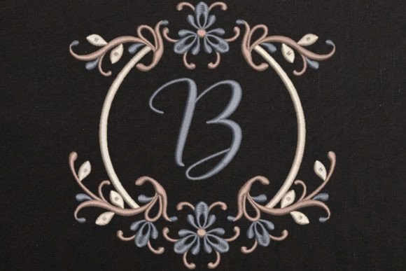 Single Monogram in Frame Letter B Review