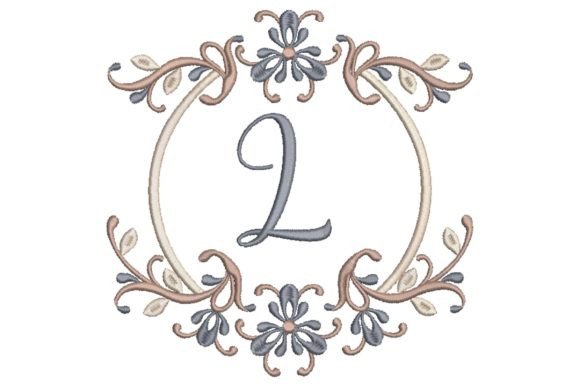 Single Monogram in Frame Letter L Review