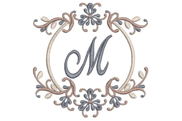 Single Monogram in Frame Letter M Review