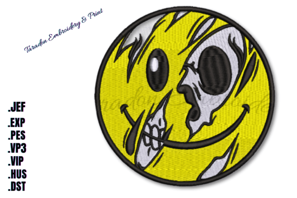 Skull Unveiling Smiley Embroidery Review