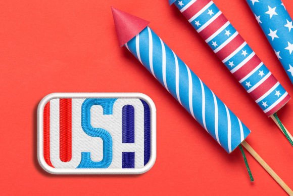 USA Knockout Word Art Patch ITH Applique Review